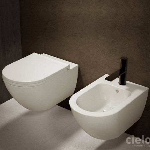 Bidet sospeso monoforo Enjoy 35x53 cm bianco lucido - Ceramica Cielo