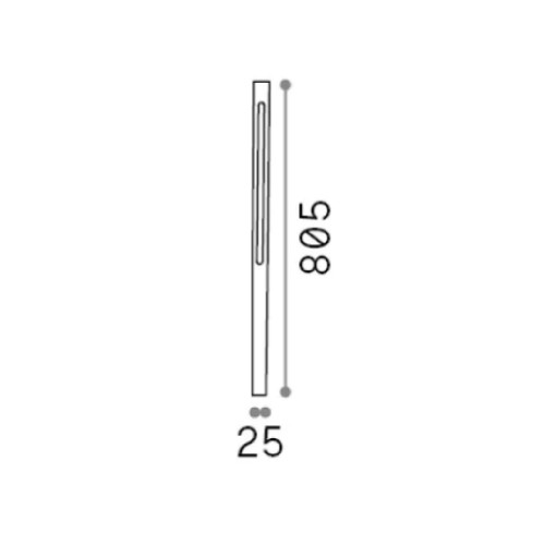 Paletto 80,5 cm Jedi antracite - Ideal Lux