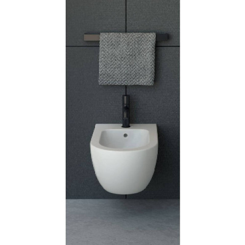 Bidet sospeso monoforo Enjoy 35x48 cm bianco lucido - Ceramica Cielo