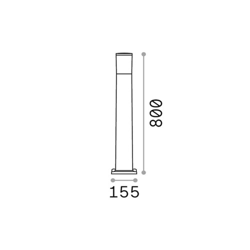 Paletto 80 cm Atena bianco - Ideal Lux