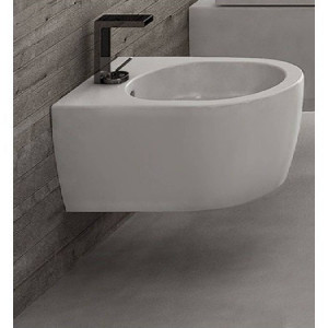 Bidet sospeso monoforo Smile 34x48x26h cm bianco lucido - Ceramica Cie 2