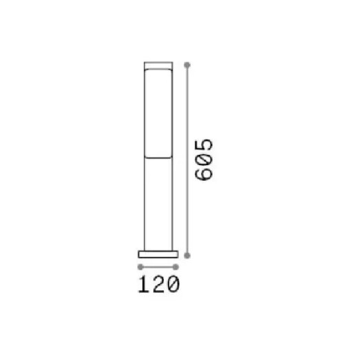 Paletto 60,5 cm Etere coffee - Ideal Lux