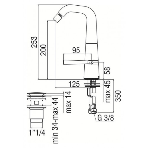 Miscelatore bidet monocomando Likid cromo - Nobili | Meglioalge