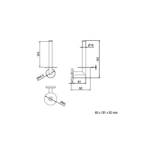 Portarotolo supplementare Sid cromo lucido – Meglioalge 2