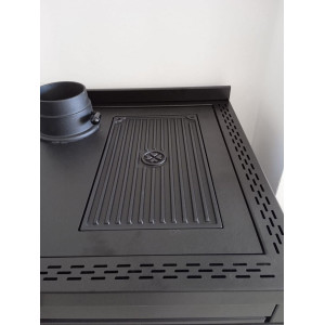 Cucina a legna Country Maiolica Star 90 gres beige – Ditta Klover 2