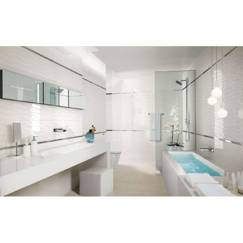 Lumina Curve 25x75 cm White Gloss - Piastrelle Fap Ceramiche | Meglioa