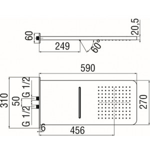 Miscelatore infrarossi Velis cromo lucido - Nobili | Meglioalge 2