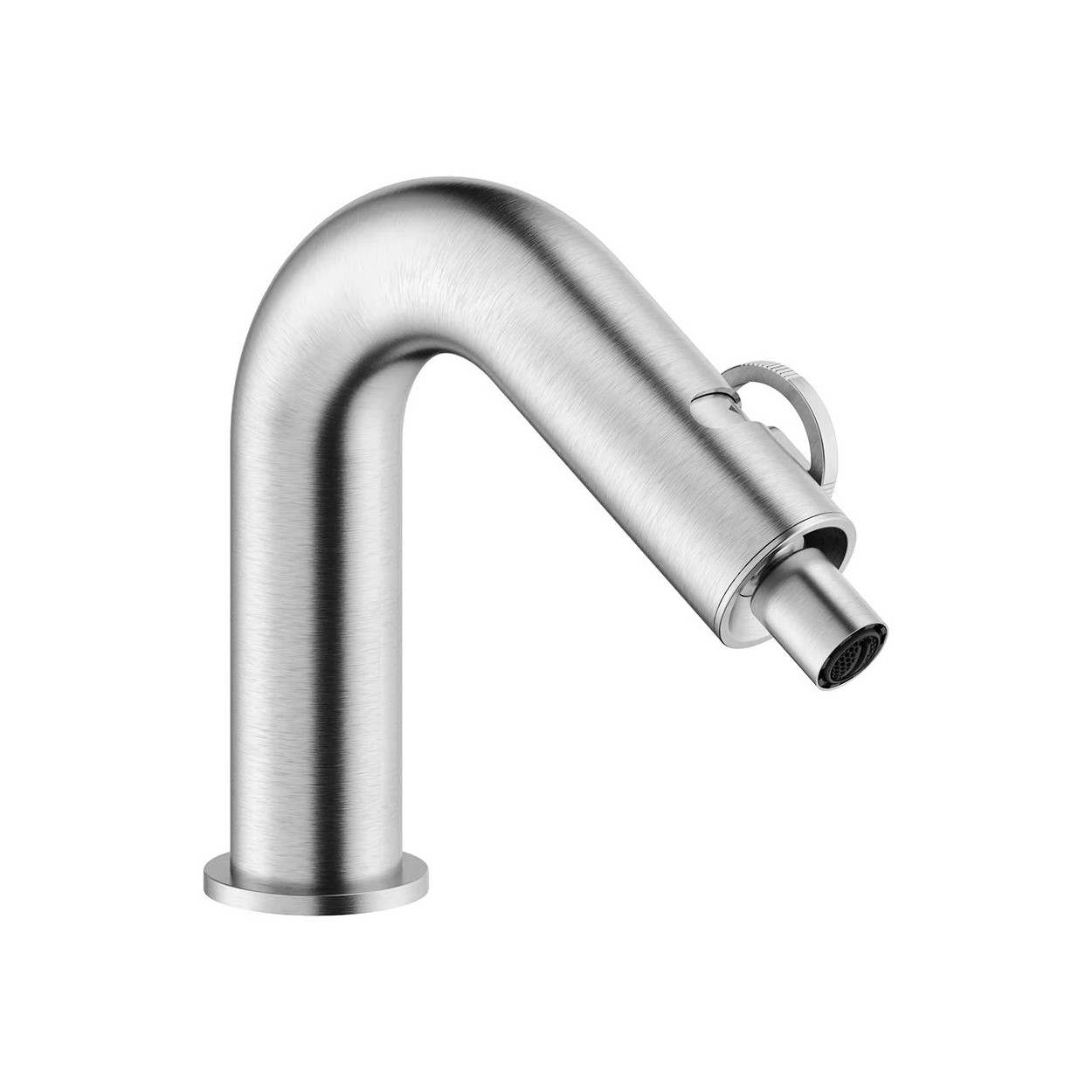 Miscelatore monocomando per bidet con scarico push Sole 16 cm inox spa