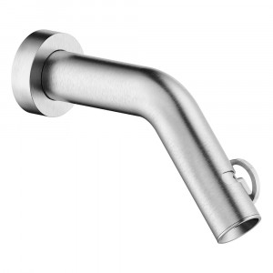 Bocca a parete per lavabo senza scarico Sole inox spazzolato - Nobili