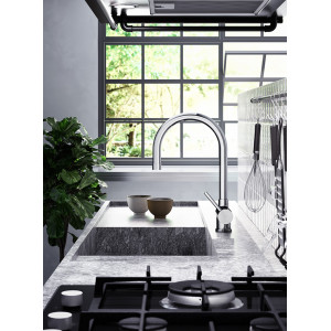 Miscelatore cucina con doccetta Stick cromo - Paffoni 2