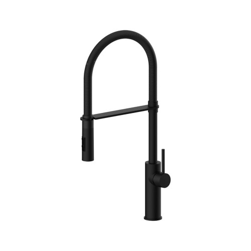 Miscelatore cucina con doccetta Light nero opaco - Paffoni