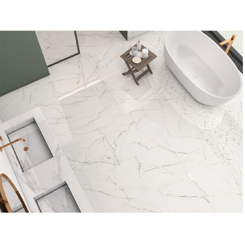 Segesta 120x120 cm verde lucido rettificato - Tagina
