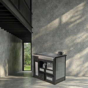 Termocucina a legna Storica grey stone – Ditta Klover 2