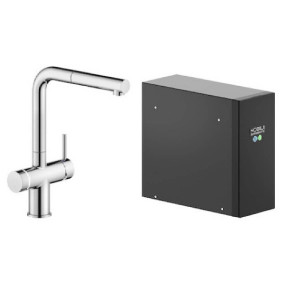 Miscelatore bicomando lavello cucina Sorgente Frizza cromo - Nobili