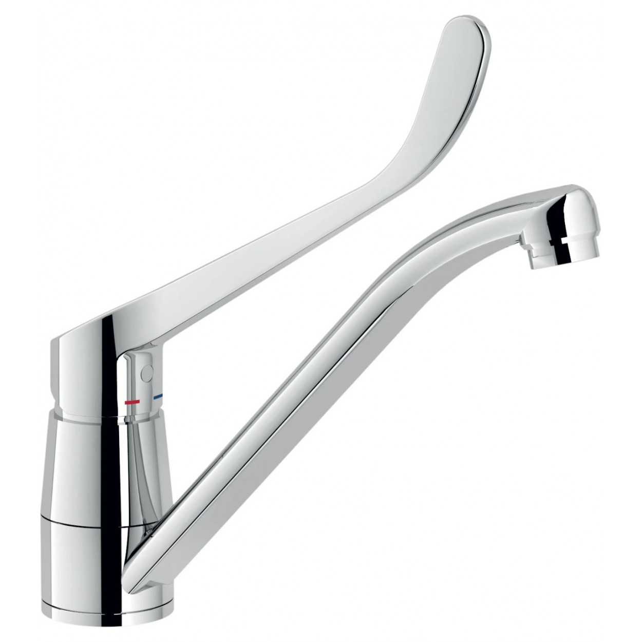 Miscelatore lavello e leva clinica 242 cm New Road cromo - Nobili