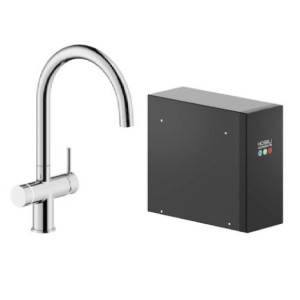 Miscelatore bicomando lavello cucina All-in-One Frizza & Bolle - Nobil