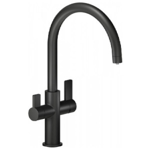 Miscelatore bicomando cucina Sorgente Filtra nero opaco - Nobili 2