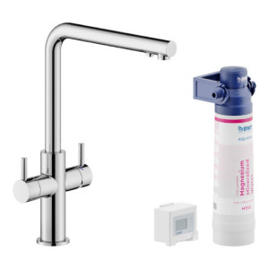 Miscelatore lavello cucina con filtro Sorgente Filtra cromo - Nobili