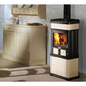 Stufa a Legna 6.3 kW Lincar Monellina Bianco Edilkamin Riscaldamennto 2