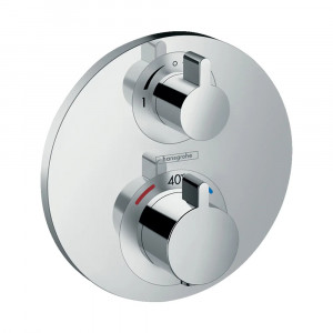 Miscelatore termostatico incasso 2 utenze Ecostat S cromo - Hansgrohe