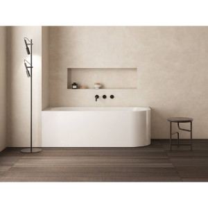 Vasca ad angolo sinistro 170x70 cm Daisy bianco opaco - Glass 1989 2