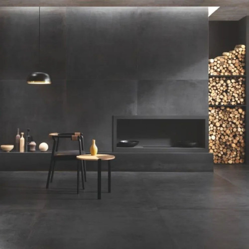 Icone Bleu Noir Nero Opaco Effetto Pietra 30x60 cm - Italgraniti | Meg