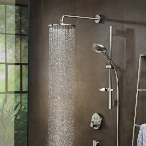 Soffione doccia Raindance S 240 1jet PowderRain con braccio cromo - Ha