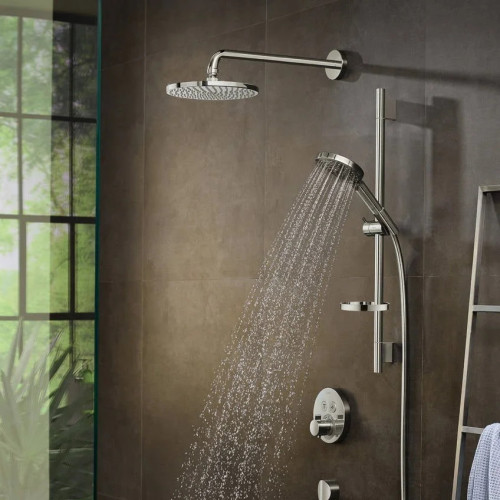 Soffione doccia Raindance S 240 1jet PowderRain con braccio cromo - Ha