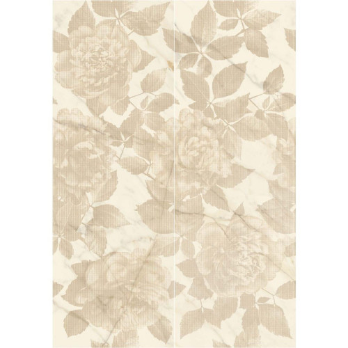 Allmarble Decoro Golden White Satin Rose 80x120 cm - Marazzi Online
