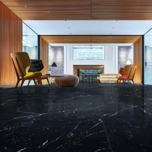 Allmarble Elegant Black Lux 60x120 cm - Piastrella Marazzi | Meglioalg