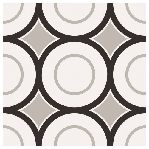 Patchwork B&W 05 20x20 cm - Ceramica Sant'Agostino