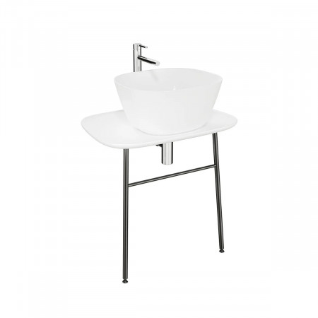 Mobile per lavabo sospeso basso 70 cm Plural bianco Vitra