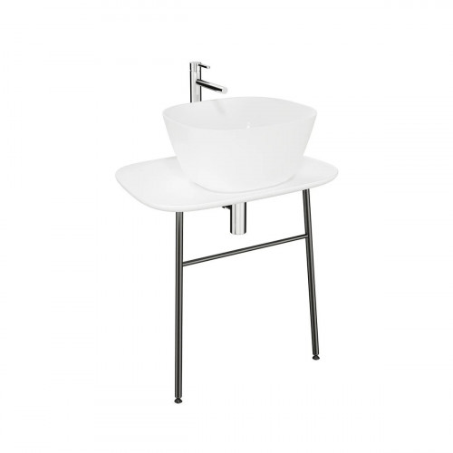Mobile per lavabo sospeso basso 70 cm Plural bianco Vitra