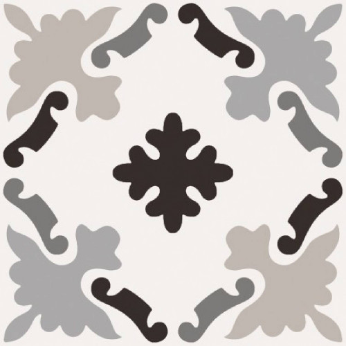 Patchwork B&W Mix 20x20 cm - Ceramica Sant'Agostino