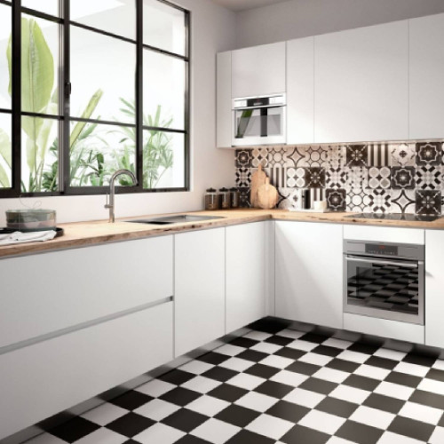 Patchwork B&W Mix 20x20 cm - Ceramica Sant'Agostino