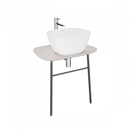 Mobile per lavabo sospeso basso 70 cm Plural beige opaco Vitra