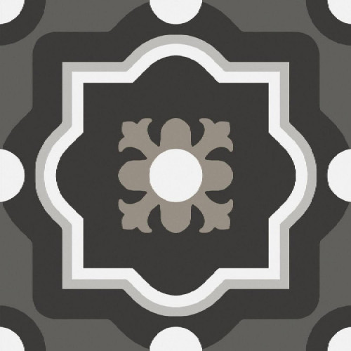 Patchwork B&W 04 20x20 cm - Ceramica Sant'Agostino