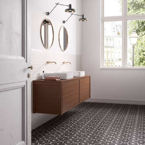 Patchwork B&W 04 20x20 cm - Ceramica Sant'Agostino