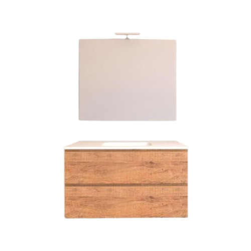 Mobile bagno sospeso House 90x50hx45,5 cm con lavabo a incasso bianco