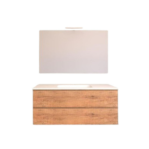 Mobile bagno sospeso House 120x50hx45,5 cm con lavabo a incasso bianco