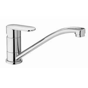 Miscelatore lavello con canna tubo orientabile Candy cromo - Paffoni