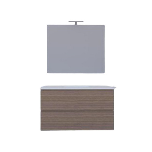 Mobile bagno sospeso House 90x50hx45,5 cm con lavabo a incasso bianco