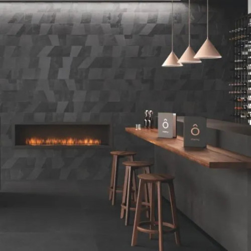 Icone Bleu Noir Ligne Rettificato 20x120 cm - Eleganza Italgraniti