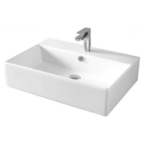 Lavabo da appoggio 65x48 cm Quadro bianco lucido - Artceram