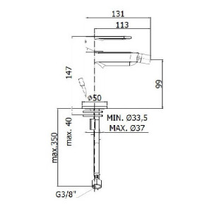 Miscelatore bidet senza scarico Candy cromo - Paffoni 2