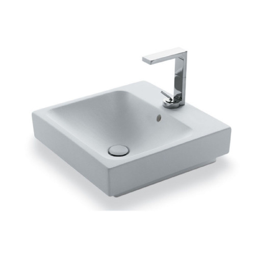 Lavabo Square Smile 48x48 cm bianco lucido - Ceramica Cielo