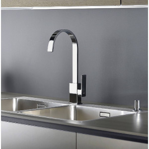 Miscelatore monoforo lavello Elle cromo - Paffoni 2