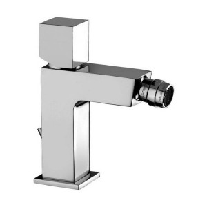 Miscelatore bidet con scarico automatico con maniglia cubo Elle cromo