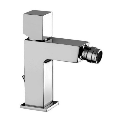 Miscelatore bidet con scarico automatico con maniglia cubo Elle cromo