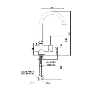 Miscelatore lavello 3 vie Stick cromo - Paffoni 2